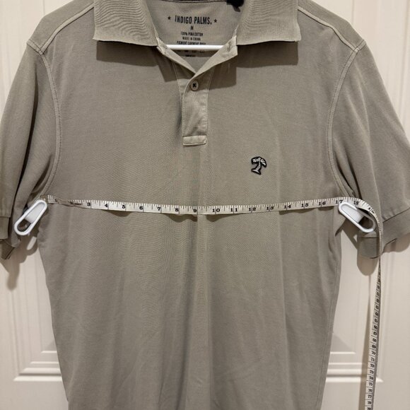 Tommy Bahama Indigo Palms polo shirt Men's M Taupe Sand - Picture 5 of 5